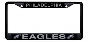 Philadelphia Eagles Black License Plate Frame
