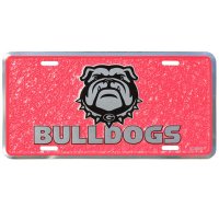 Georgia Bulldogs Mosaic Metal License Plate