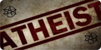 Atheist Print With Logos Photo License Plate