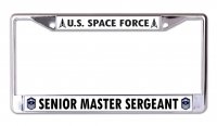 U.S. Space Force Senior Master Sergeant Chrome Frame