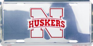 Nebraska Huskers Anodized License Plate
