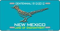 New Mexico Land Of Enchantment Centennial Metal License Plate