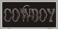 Cowboy License Plate