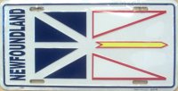 Newfoundland Flag License Plate