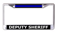 Deputy Sheriff Chrome License Plate Frame