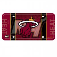 Miami Heat Metal License Plate