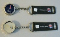 New England Patriots Bottle Cap Keychain