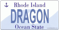 Design It Yourself Custom Rhode Island State Look-Alike Plate