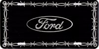 Ford Barbed Wire Metal License Plate