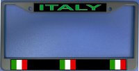 Italy Flag Photo License Plate Frame