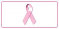 Pink Ribbon Photo License Plate