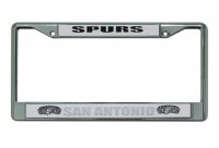 San Antonio Spurs Chrome License Plate Frame