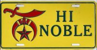 HI Noble License Plate