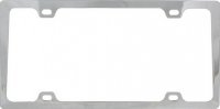 4 Hole Slim Chrome License Plate Frame