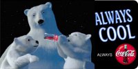 Coke Polar Bears Photo license Plate