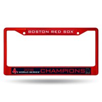 Boston Red Sox World Series 2018 Anodized Red Frame