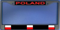 Poland Flag Photo License Plate Frame