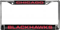 Chicago Blackhawks Laser Chrome License Plate Frame