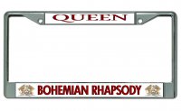 Queen Bohemian Rhapsody Chrome License Plate Frame