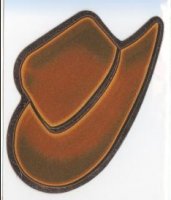 Cowboy Hat Chrome Magnet