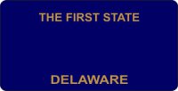 Design It Yourself Custom Delaware State Look-Alike Plate #2