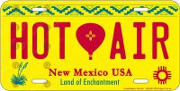 New Mexico Hot Air Balloon Metal License Plate