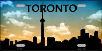 Toronto Skyline Silhouette License Plate
