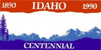 Design It Yourself Idaho State Look-Alike Bicycle Plate #2