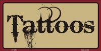 Tattoos License Plate