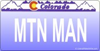 Design It Yourself Colorado State Look-Alike Bicycle Plate