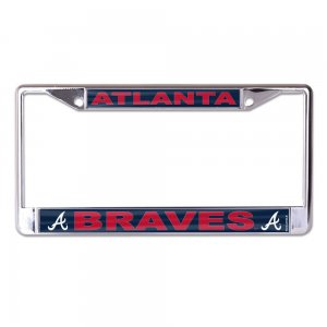 Atlanta Braves Laser Chrome License Plate Frame