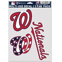 Washington Nationals 3 Fan Pack Decals