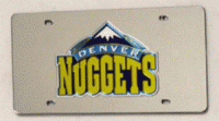 Denver Nuggets Laser Cut License Plate