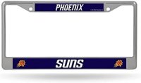 Phoenix Suns Chrome License Plate Frame
