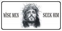 Wise Men Seek Him Jesus Photo License Plate