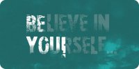 Believe In Yourself Photo License Plate