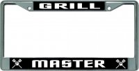 Grill Master #2 Chrome License Plate Frame