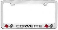Corvette Solid Brass License Plate Frame