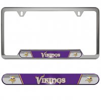 Minnesota Vikings Premium Stainless License Plate Frame