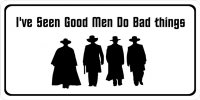 Good Men Bad Things Photo License Plate