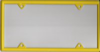 Yellow Vinyl License Plate Frame Kit