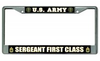 U.S. Army Sergeant First Class License Plate Frame