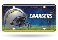 San Diego Chargers Metal License Plate