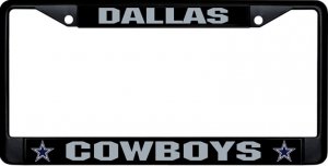 Dallas Cowboys Black License Plate Frame