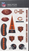 Chicago Bears Variety Pack Tattoo Set