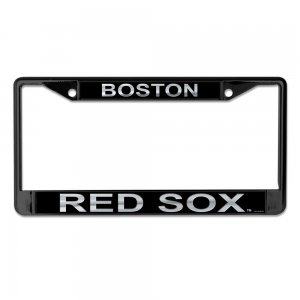 Boston Red Sox Laser Black License Plate Frame