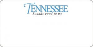 Design It Yourself Tennessee State Look-Alike Bicycle Plate#4