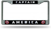 Captain America #3 Chrome License Plate Frame