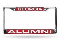 Georgia Alumni Laser Chrome License Plate Frame