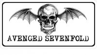 Avenged Sevenfold Logo Photo License Plate
